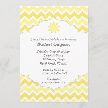 You are my sunshine baby bridal shower invite